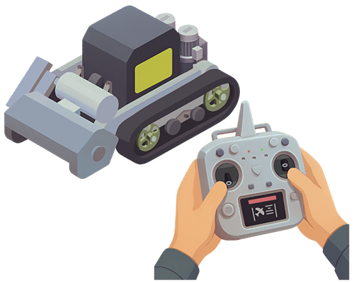 不整地対応草刈り機